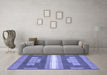 Machine Washable Abstract Blue Modern Rug in a Living Room, wshabs358blu