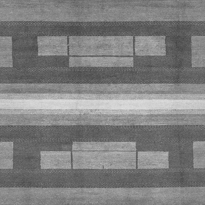 Square Abstract Gray Modern Rug, abs358gry
