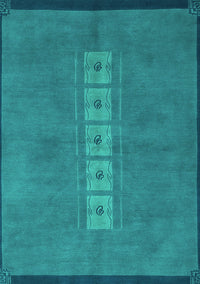 Abstract Turquoise Modern Rug, abs3590turq