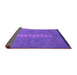 Sideview of Abstract Purple Modern Rug, abs3590pur