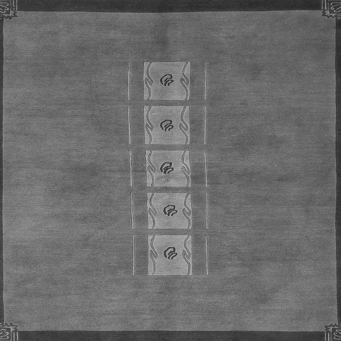 Square Machine Washable Abstract Gray Modern Rug, wshabs3590gry