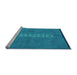 Sideview of Machine Washable Abstract Light Blue Modern Rug, wshabs3590lblu