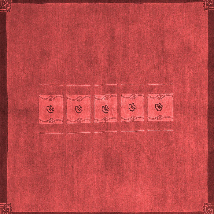 Machine Washable Abstract Red Modern Rug, wshabs3590red