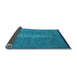 Sideview of Abstract Light Blue Modern Rug, abs3590lblu