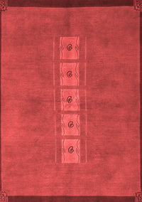 Abstract Red Modern Rug, abs3590red