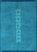 Abstract Light Blue Modern Rug, abs3590lblu