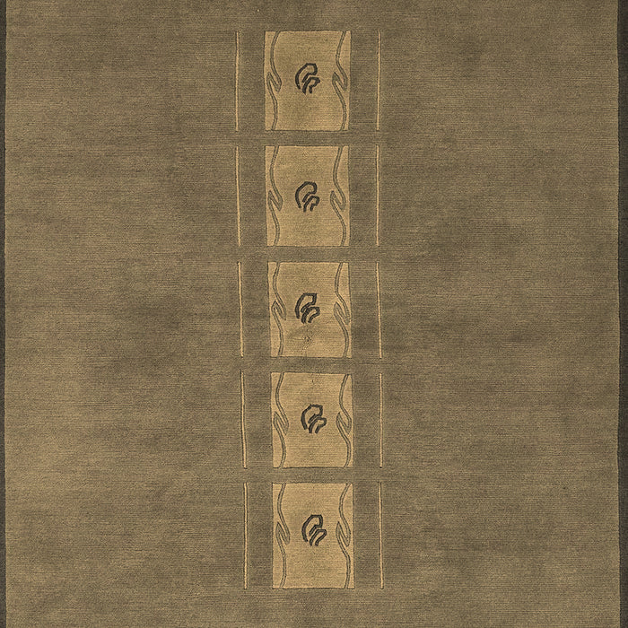 Machine Washable Abstract Brown Modern Rug, wshabs3590brn