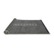 Sideview of Abstract Gray Modern Rug, abs3590gry