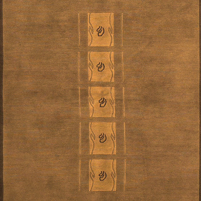 Machine Washable Abstract Orange Modern Area Rugs, wshabs3590org