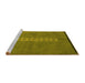 Sideview of Machine Washable Abstract Yellow Modern Rug, wshabs3590yw