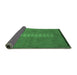 Sideview of Abstract Emerald Green Modern Rug, abs3590emgrn