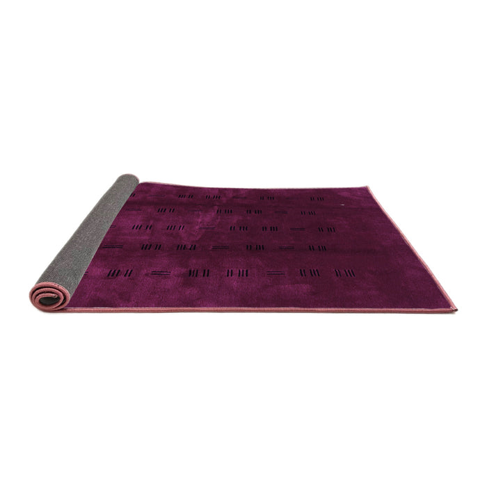 Sideview of Abstract Purple Modern Rug, abs3591pur