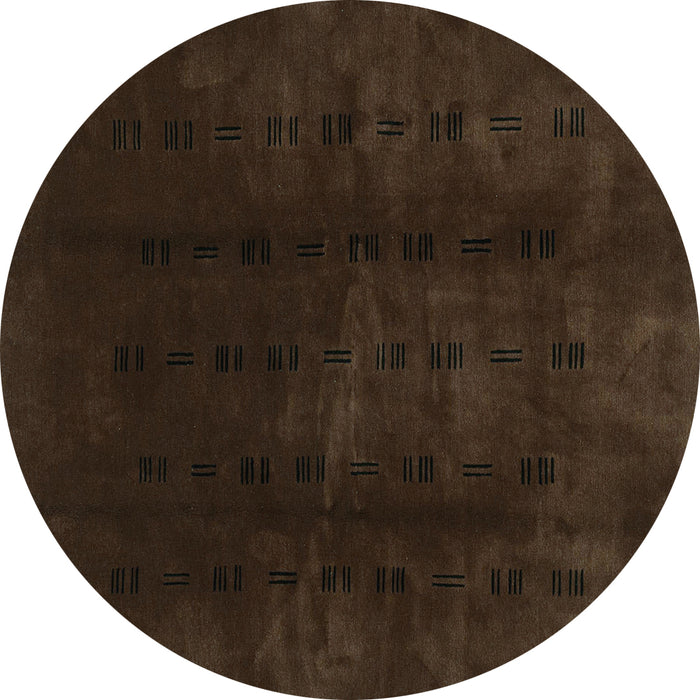 Round Machine Washable Abstract Turquoise Modern Area Rugs, wshabs3591turq