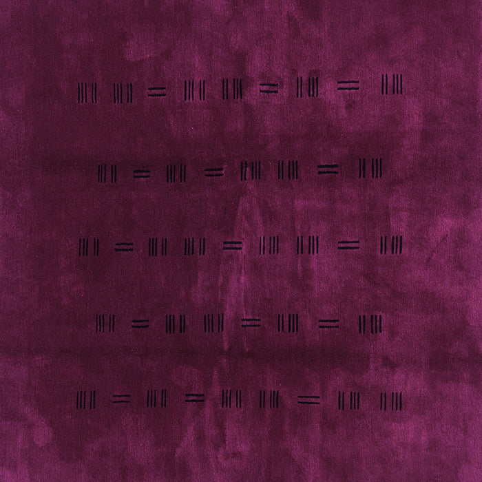 Square Abstract Purple Modern Rug, abs3591pur