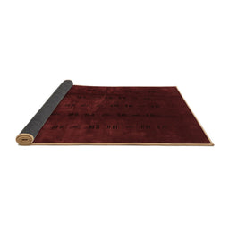 Sideview of Abstract Brown Modern Rug, abs3591brn