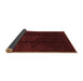 Sideview of Abstract Brown Modern Rug, abs3591brn