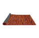 Sideview of Abstract Orange Red Modern Rug, abs3592