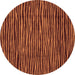 Round Abstract Brown Modern Rug, abs3592brn