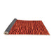 Sideview of Abstract Orange Modern Rug, abs3592org