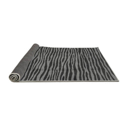 Sideview of Abstract Gray Modern Rug, abs3592gry