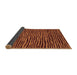 Sideview of Abstract Brown Modern Rug, abs3592brn