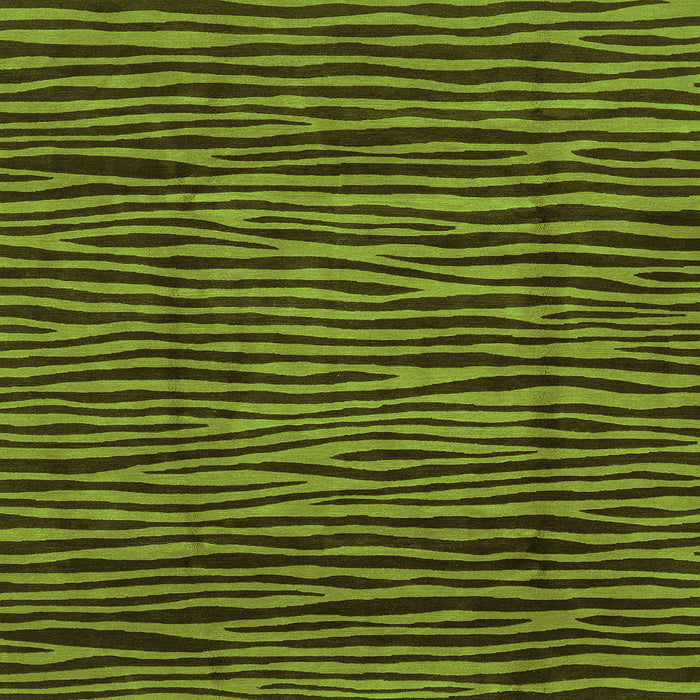 Square Abstract Green Modern Rug, abs3592grn