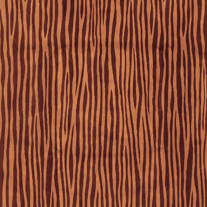 Square Abstract Brown Modern Rug, abs3592brn