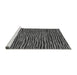 Sideview of Machine Washable Abstract Gray Modern Rug, wshabs3592gry