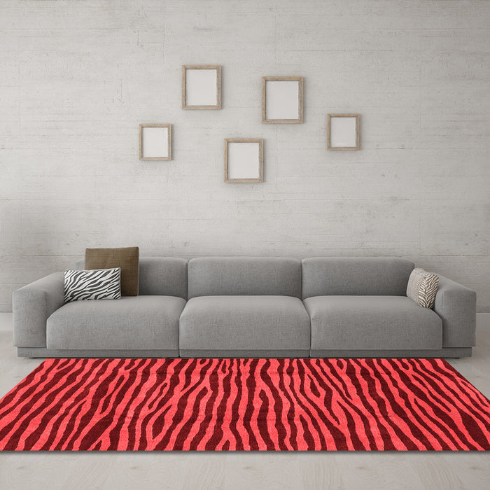 Modern Red Washable Rugs