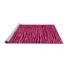 Sideview of Machine Washable Abstract Pink Modern Rug, wshabs3592pnk