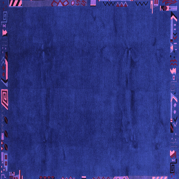 Square Abstract Purple Modern Rug, abs3593pur
