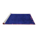 Sideview of Machine Washable Abstract Purple Modern Area Rugs, wshabs3593pur