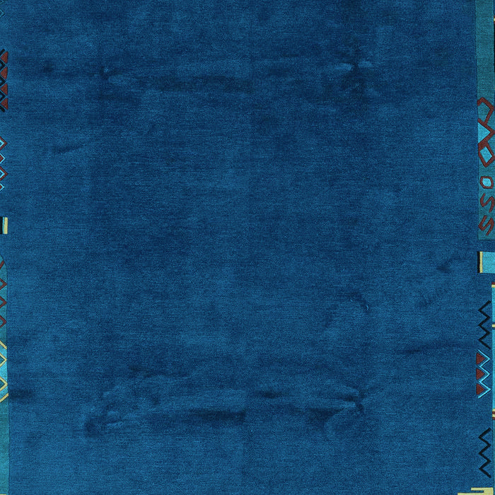 Machine Washable Abstract Light Blue Modern Rug, wshabs3593lblu