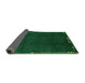 Sideview of Abstract Green Modern Rug, abs3593grn