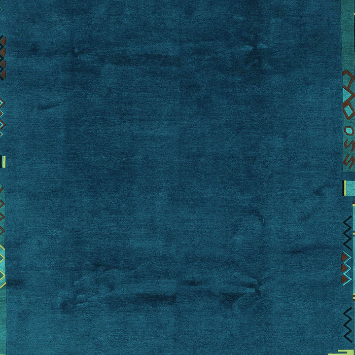 Abstract Turquoise Modern Rug, abs3593turq