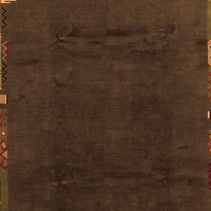 Abstract Orange Modern Rug, abs3593org