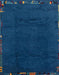 Abstract Blue Modern Rug, abs3593