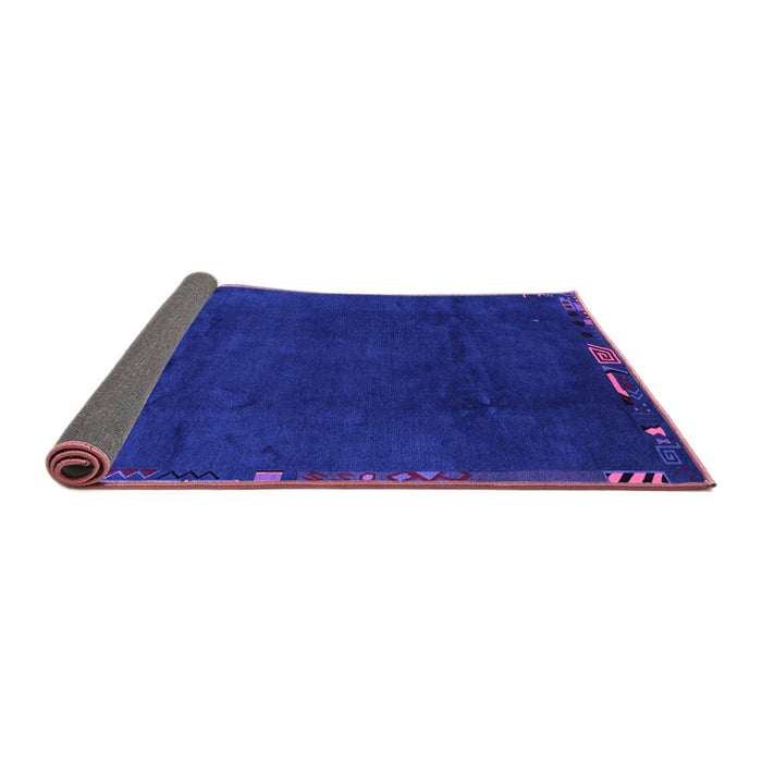 Sideview of Abstract Purple Modern Rug, abs3593pur