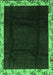 Machine Washable Oriental Emerald Green Asian Inspired Area Rugs, wshabs3594emgrn