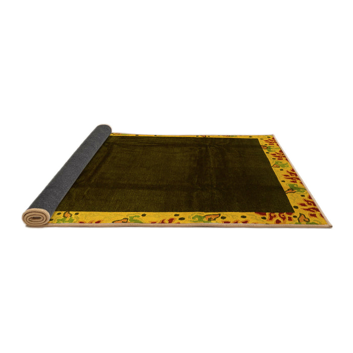 Sideview of Oriental Yellow Asian Inspired Rug, abs3594yw