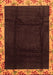 Machine Washable Oriental Orange Asian Inspired Area Rugs, wshabs3594org