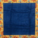 Square Abstract Denim Dark Blue Oriental Rug, abs3594