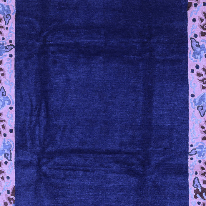 Machine Washable Oriental Blue Asian Inspired Rug, wshabs3594blu