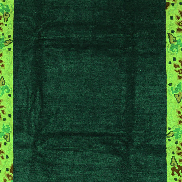 Oriental Green Asian Inspired Rug, abs3594grn