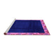 Sideview of Machine Washable Oriental Purple Asian Inspired Area Rugs, wshabs3594pur