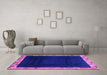 Machine Washable Oriental Purple Asian Inspired Area Rugs in a Living Room, wshabs3594pur