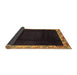 Sideview of Oriental Brown Asian Inspired Rug, abs3594brn