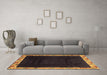 Machine Washable Oriental Brown Asian Inspired Rug in a Living Room,, wshabs3594brn
