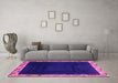Machine Washable Oriental Pink Asian Inspired Rug in a Living Room, wshabs3594pnk