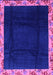 Machine Washable Oriental Purple Asian Inspired Area Rugs, wshabs3594pur